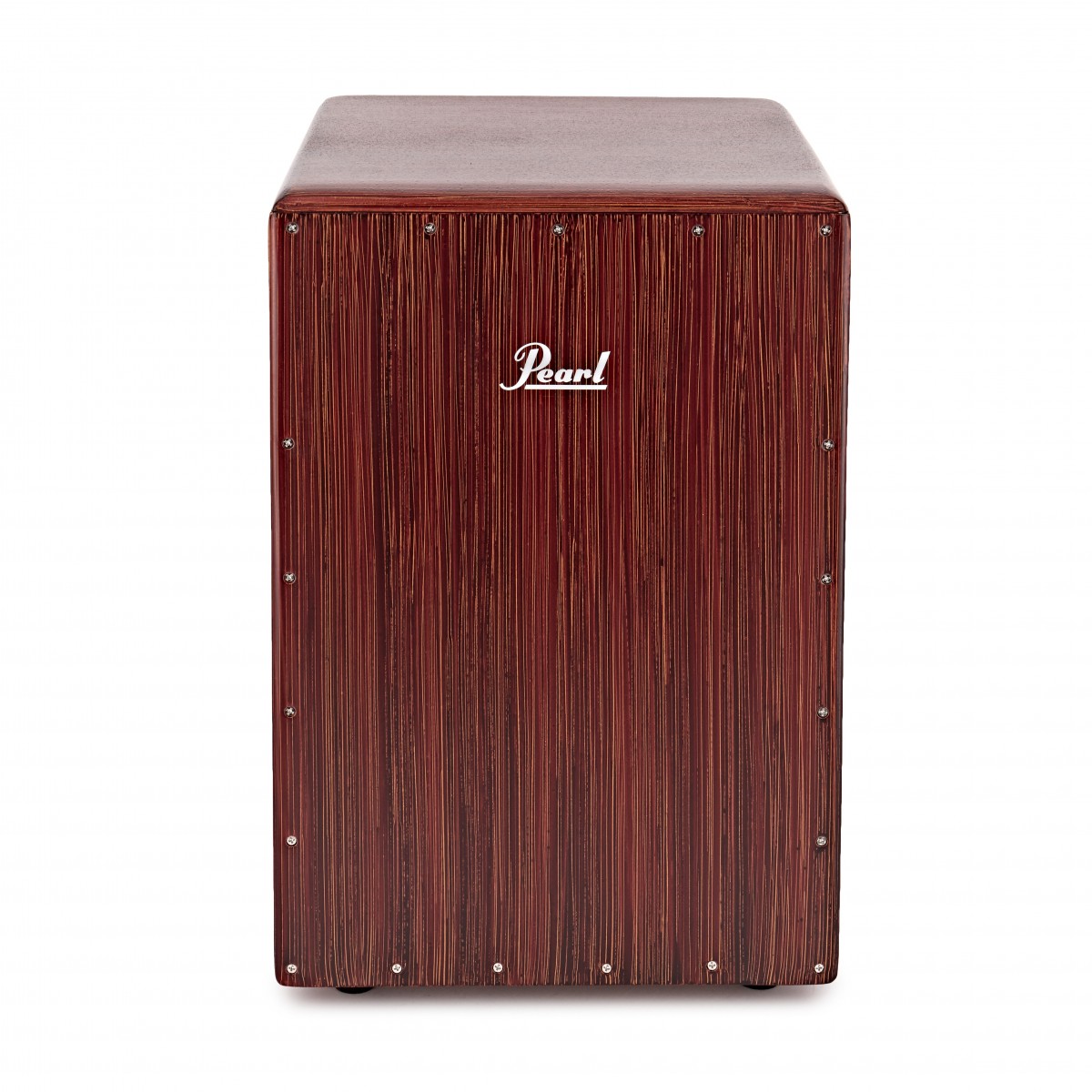 Pearl BOOM BOX Fiberglass Ported Chamber Cajon Artisan Red Mahogany