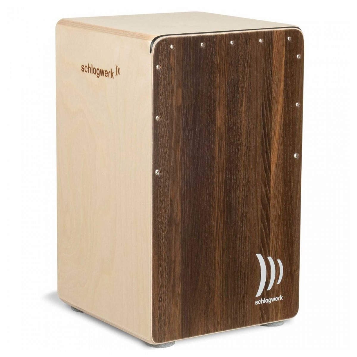 Schlagwerk Cajon 2inOne Dark Oak Soft Touch