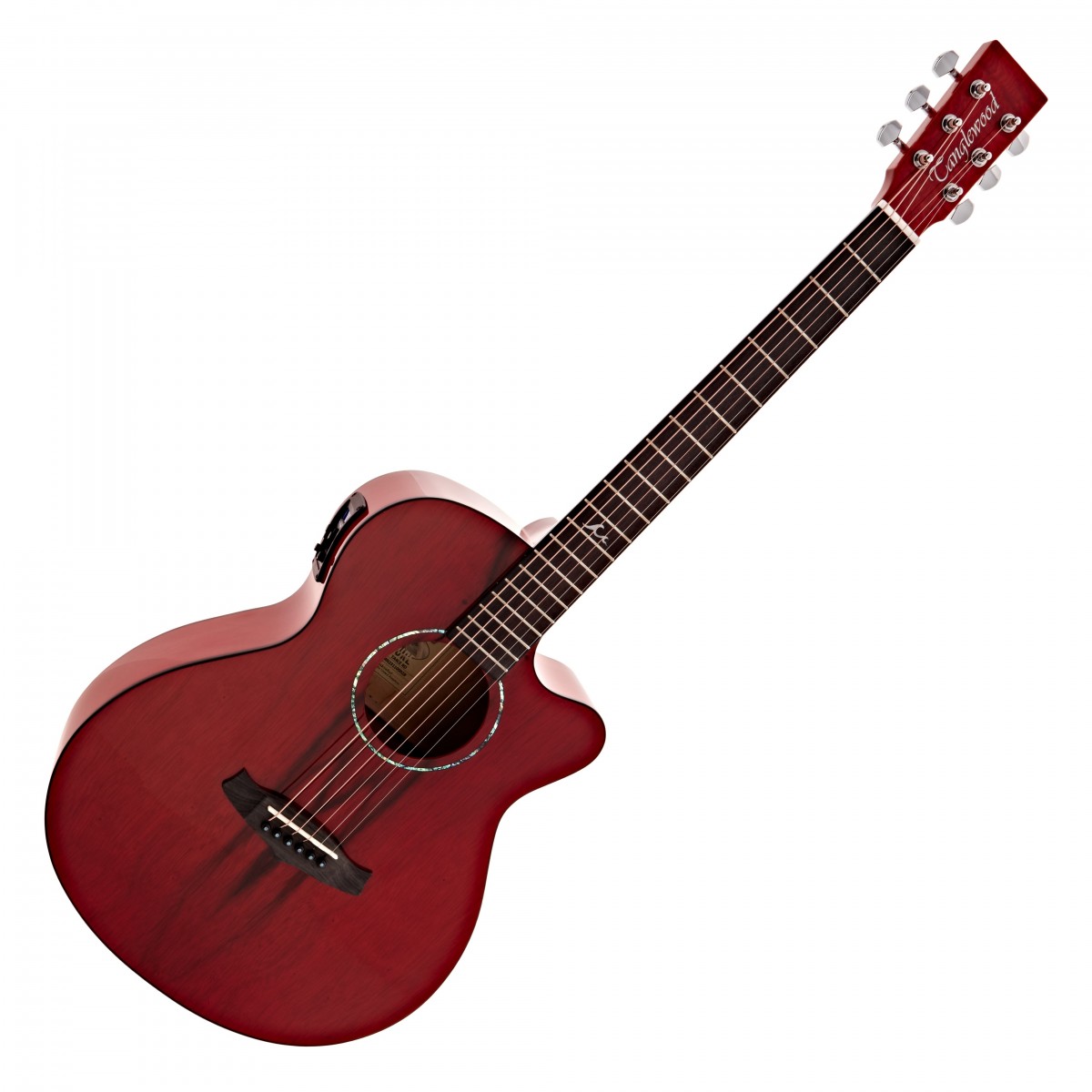 Tanglewood TA4CE Azure Super Folk Electro Acoustic Shimmering Red
