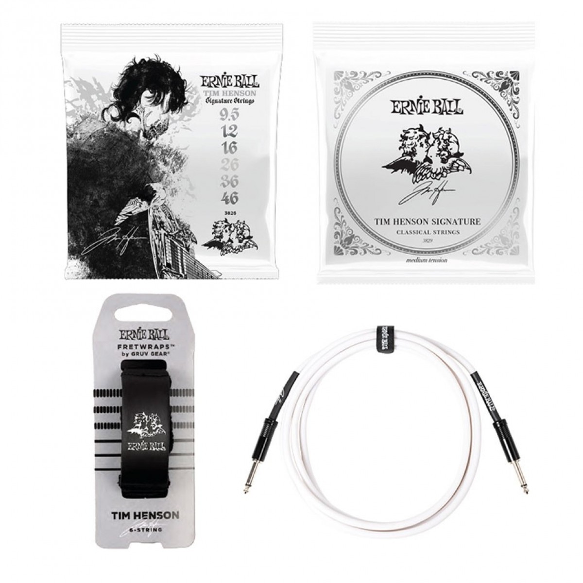 Ernie Ball Tim Henson Signature Bundle- Strings and Accessories
