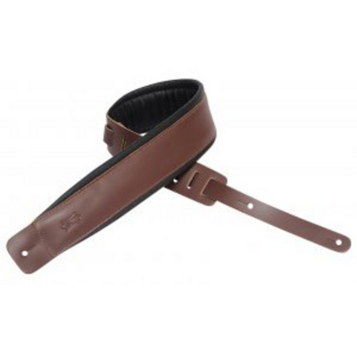 Levys DM1PD Padded Leather Strap Brown