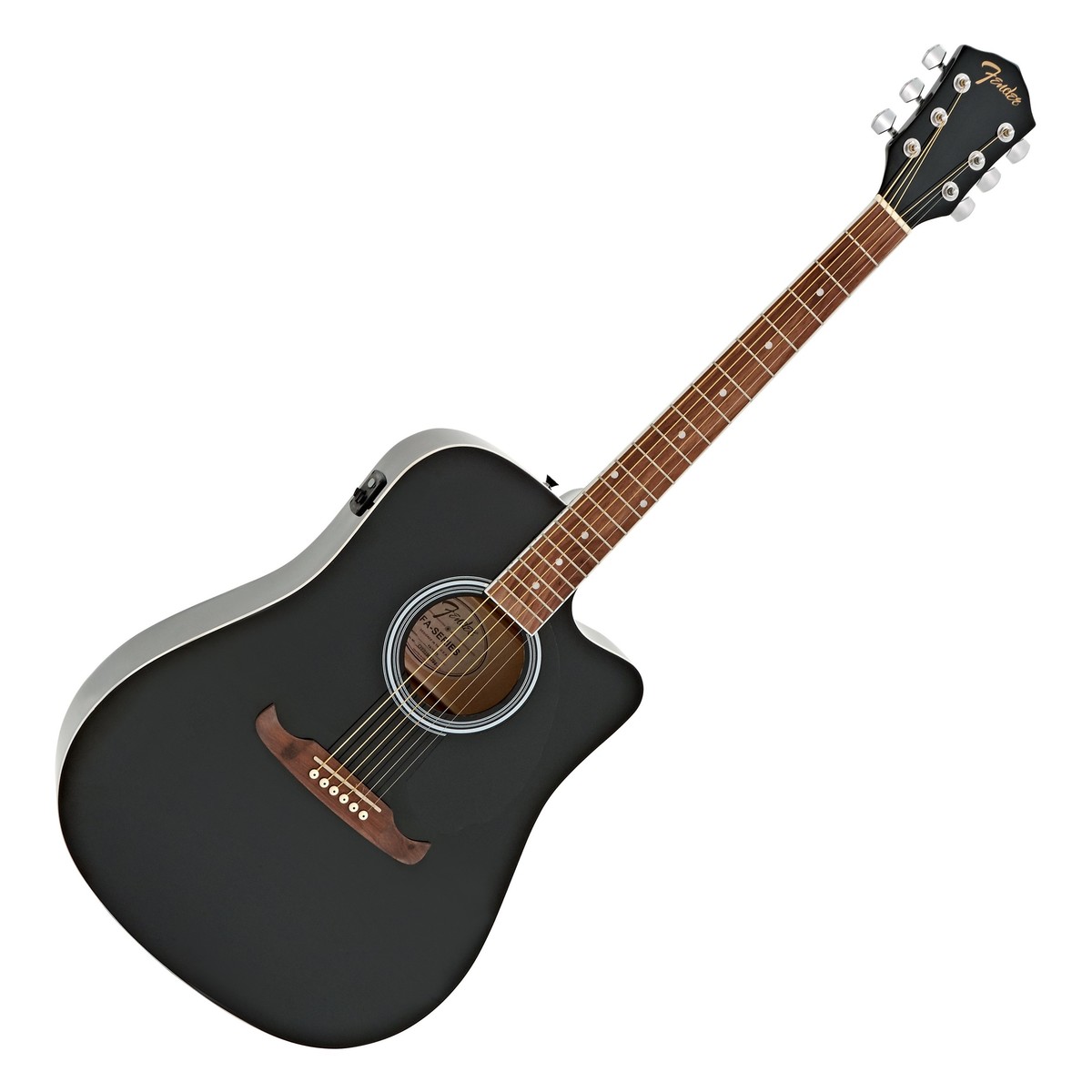 Fender FA-125CE Dreadnought Electro Acoustic WN Black